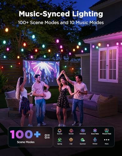 LED Outdoor String Lights 48ft — LED Strip Lights, Govee