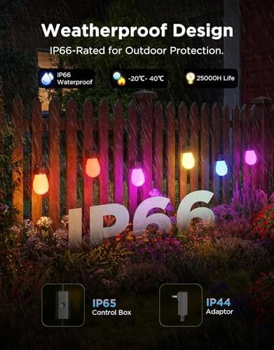 LED Outdoor String Lights 48ft — LED Strip Lights, Govee