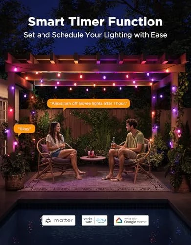 LED Outdoor String Lights 48ft — LED Strip Lights, Govee