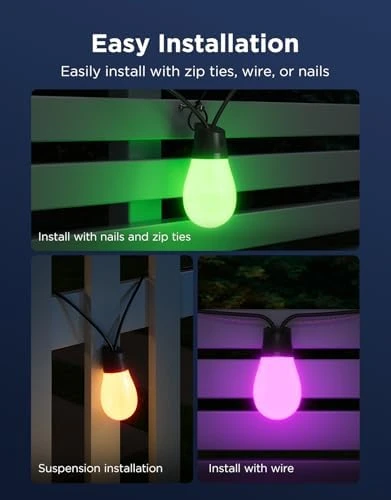 LED Outdoor String Lights 48ft — LED Strip Lights, Govee