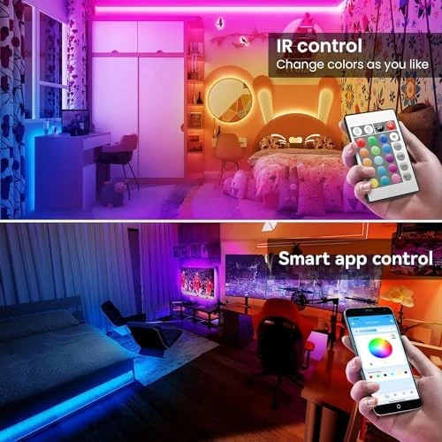 LED Strip Lights, 100ft with Remote and App Control — LED Strip Lights, TJOY