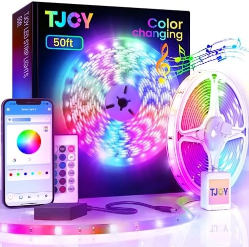 LED Strip Lights, 100ft with Remote and App Control — LED Strip Lights, TJOY