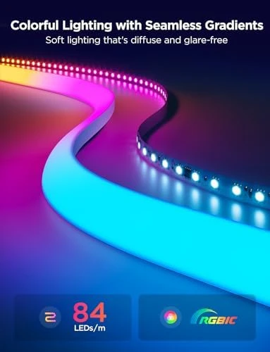 Neon Rope Light for Wall Lining — LED Strip Lights, Govee