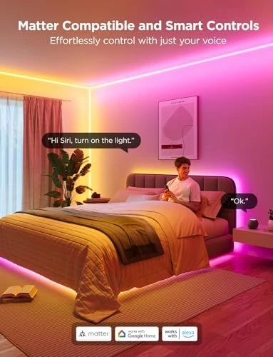 Neon Rope Light for Wall Lining — LED Strip Lights, Govee