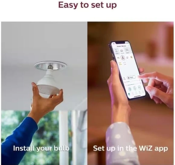 PAR38 LED Smart Wi-Fi Tunable White Light Bulb — Smart Light Bulb, Philips