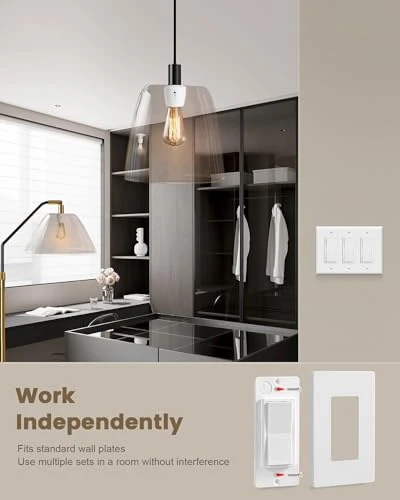 Remote Control Light Socket with Wall Switch — Smart Light Bulb, SURAIELEC