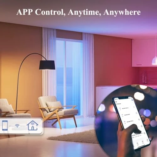Smart Edison Bulb G80, Color Changing WiFi Smart Light Bulb — Smart Light Bulb, DiCUNO