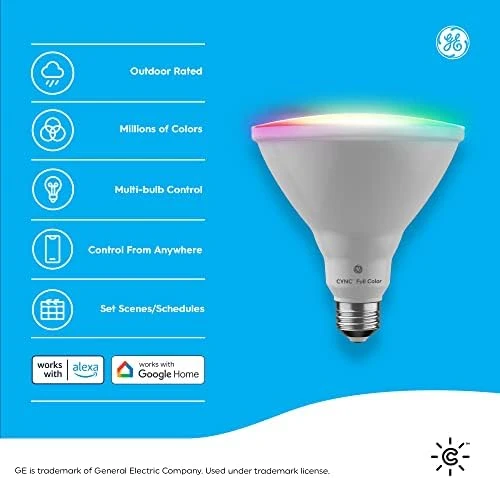 Smart LED Light Bulb, Color Changing — Smart Light Bulb, GE Lighting