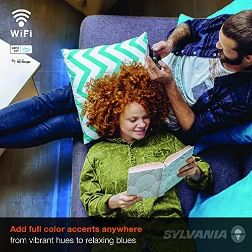 Smart LED WiFi Full Color Light Strip, 6.5 ft, Dimmable — LED Strip Lights, Sylvania