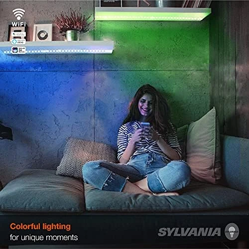 Smart LED WiFi Full Color Light Strip, 6.5 ft, Dimmable — LED Strip Lights, Sylvania