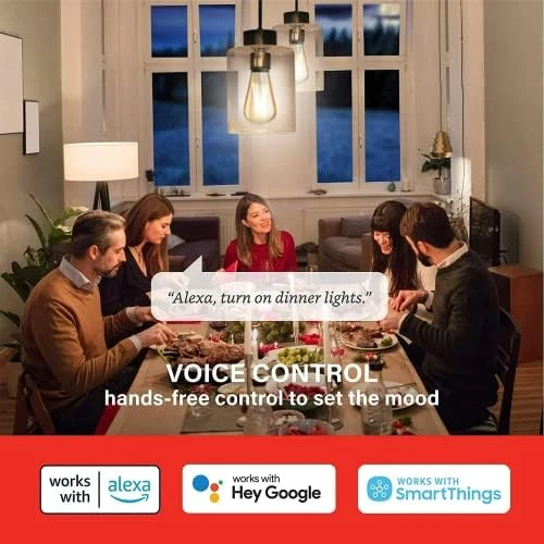 Smart Light Bulbs, Retro WiFi Light Bulbs, Vintage Filament LED Light Bulbs, Smart Edison Bulbs That Work with Alexa &... — Smart Light Bulb, Sengled