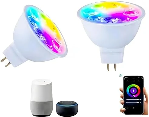 Smart MR16 LED Bulb Dimmable Color Changing — Smart Light Bulb, Wixann