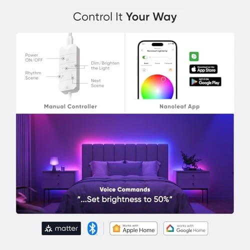 Smart Multicolor LED Lightstrip 200" — LED Strip Lights, Nanoleaf