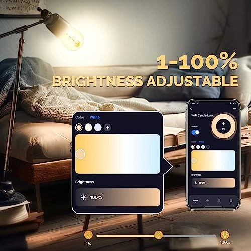Smart ST64 Edison LED Light Bulbs — Smart Light Bulb, MOES