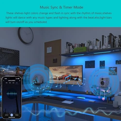 Smart Under Cabinet Lighting Strip Lights White & Color Changing Dimmable — LED Strip Lights, LAMPAOUS