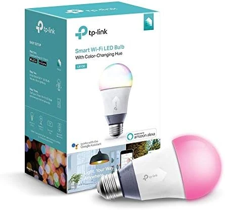 Smart Wi-Fi LED Light Bulb - Multicolor, Dimmable, A19 — Smart Light Bulb, TP-Link