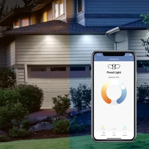 Smart WiFi Dual Head LED Flood Light — Smart Light Bulb, Feit Electric