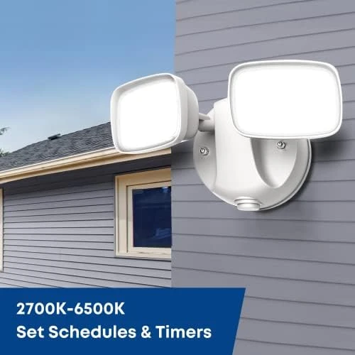 Smart WiFi Dual Head LED Flood Light — Smart Light Bulb, Feit Electric