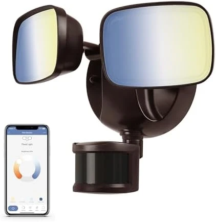 Smart WiFi Dual Head LED Flood Light — Smart Light Bulb, Feit Electric