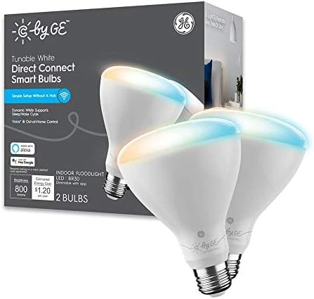 Tunable White Direct Connect Recessed LED Flood Light Bulbs, 2-Pack — Smart Light Bulb, Cync