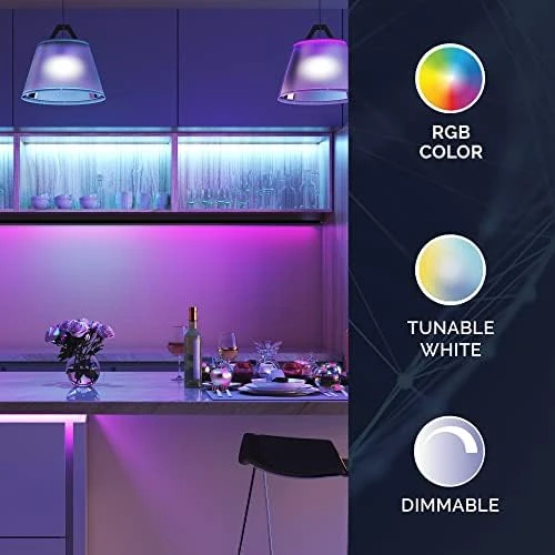 WiFi Smart LED Color-Changing Light Bulb, 2-Pack — Smart Light Bulb, Satco