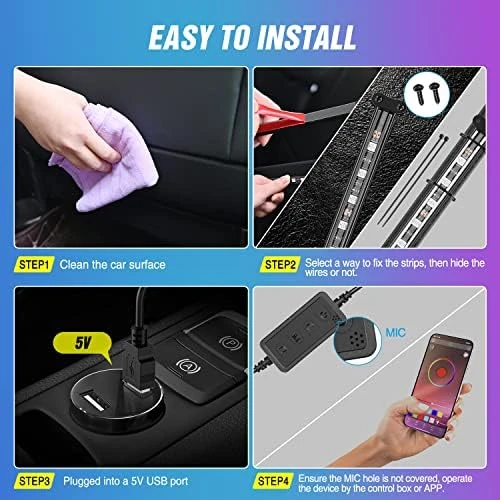 72 LED USB Interior Strip Lights — LED Strip Lights, Nilight