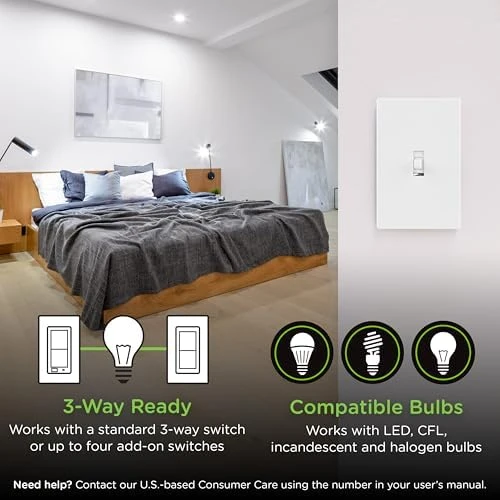 800 Series Z-Wave On/Off Toggle Switch — Smart Switch, Enbrighten