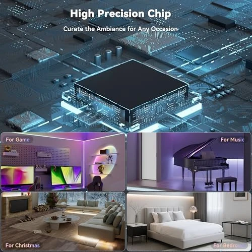 COB LED Strip Light with Bluetooth APP Control and Music Sync — LED Strip Lights, MIWISE