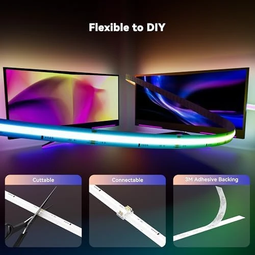COB LED Strip Light with Bluetooth APP Control and Music Sync — LED Strip Lights, MIWISE