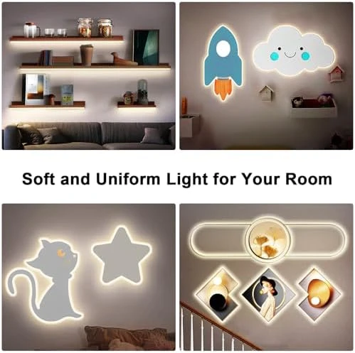 COB Led Strip Lights Max with RF Remote, 16.4ft 3000K CRI93+ Dimmable Ultra Bright Warm White — LED Strip Lights, Tatazone