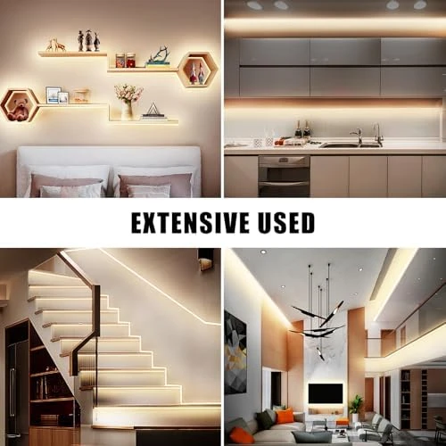 COB Led Strip Lights Max with RF Remote, 16.4ft 3000K CRI93+ Dimmable Ultra Bright Warm White — LED Strip Lights, Tatazone