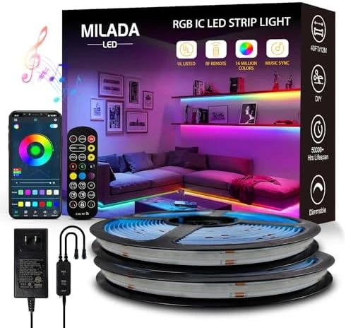 COB RGB Smart IC Strip Lights — LED Strip Lights, MILADALED