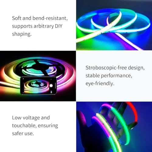COB RGB Smart IC Strip Lights — LED Strip Lights, MILADALED