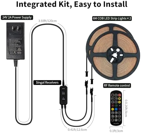COB RGB Smart IC Strip Lights — LED Strip Lights, MILADALED