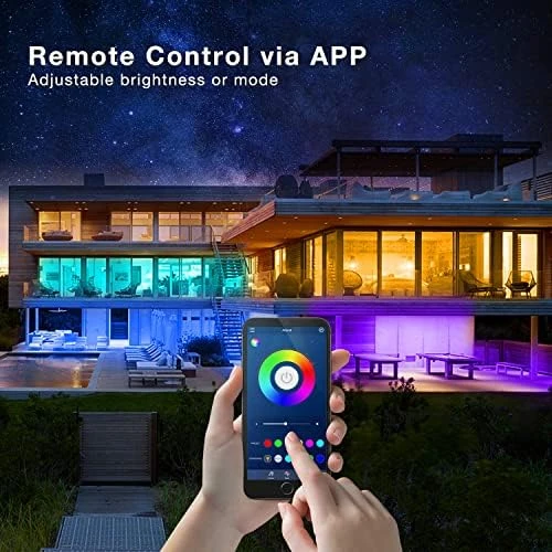 LED Lights for Bedroom 200ft, Music Sync Color Changing, Smart App Control with Remote — LED Strip Lights, phopollo