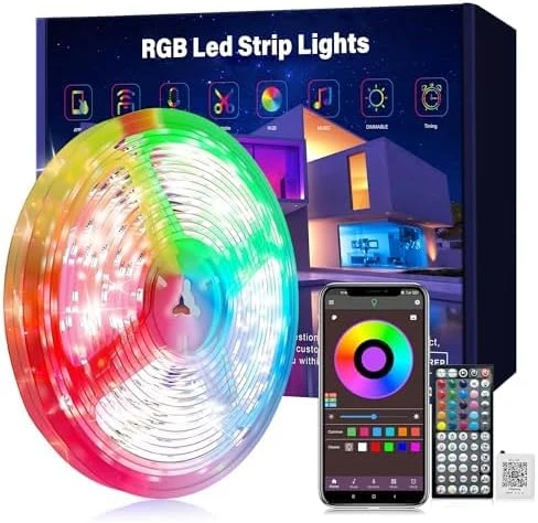 Led Lights for Bedroom 50ft Music Sync Color Changing Led Strip Lights — LED Strip Lights, Ledagic
