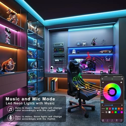 Led Lights for Bedroom 50ft Music Sync Color Changing Led Strip Lights — LED Strip Lights, Ledagic