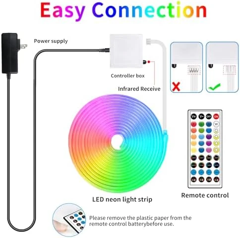 LED Neon Lights with Remote APP Control — LED Strip Lights, segrass