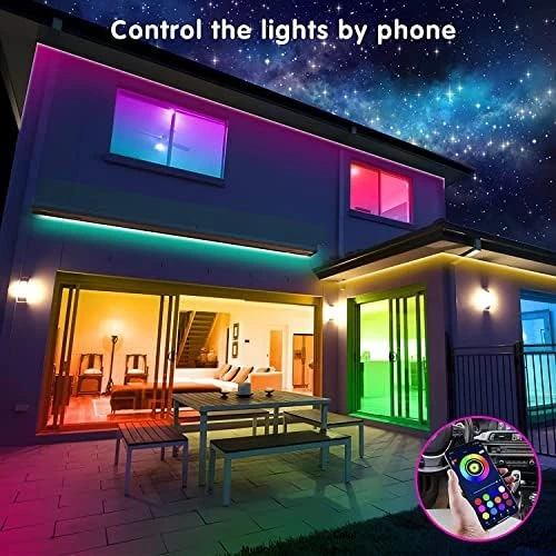 LED Strip Lights 130ft (2 Rolls of 65ft) Smart Light Strips with App Control RGB LED Lights, Music Sync Color Changing... — LED Strip Lights, Tenmiro