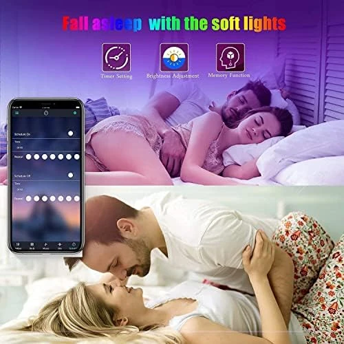 LED Strip Lights 130ft (2 Rolls of 65ft) Smart Light Strips with App Control RGB LED Lights, Music Sync Color Changing... — LED Strip Lights, Tenmiro