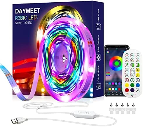 Led Strip Lights for Bedroom, 33ft Chasing Effect Dream ICRGB — LED Strip Lights, Daymeet