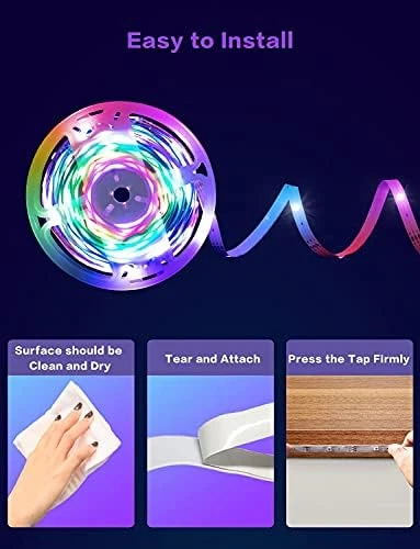 Led Strip Lights for Bedroom, 33ft Chasing Effect Dream ICRGB — LED Strip Lights, Daymeet