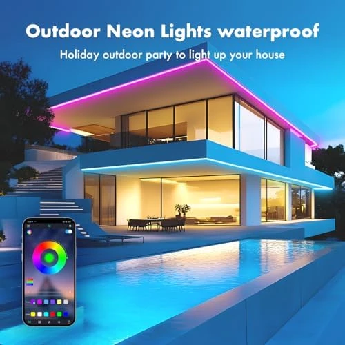 Neon Rope Lights, 50FT RGB LED Strip Lights — LED Strip Lights, SILFU