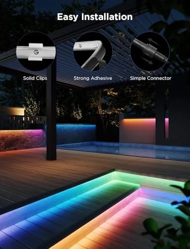 Outdoor LED Strip Lights RGBIC with Warm and Cold White — LED Strip Lights, Govee