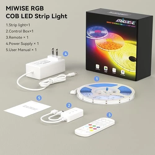 RGB COB LED Strip Light — LED Strip Lights, MIWISE