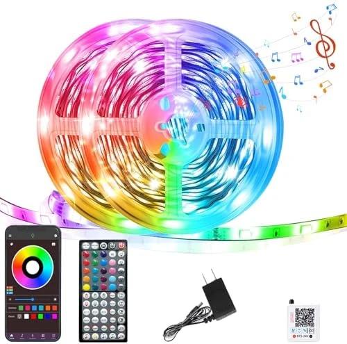 RGB LED Strip Lights 50FT — LED Strip Lights, GANZQH