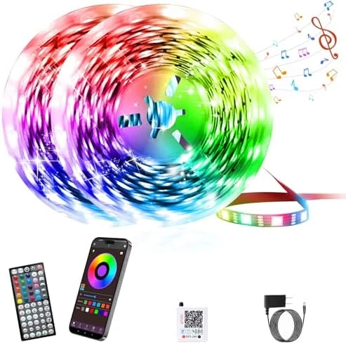 RGB LED Strip Lights 50FT — LED Strip Lights, GANZQH