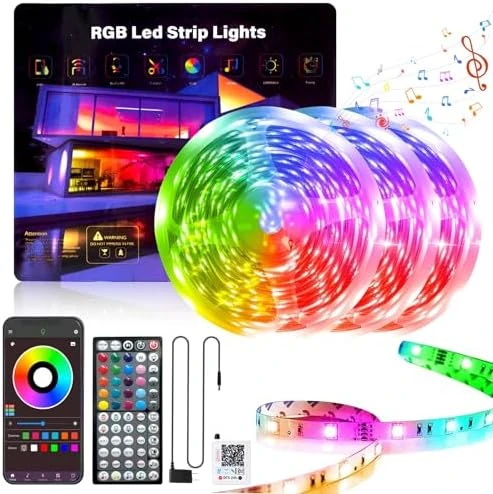 RGB LED Strip Lights 50FT — LED Strip Lights, GANZQH