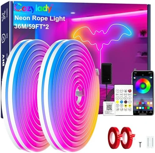 RGB Neon LED Rope Lights — LED Strip Lights, Cozylady
