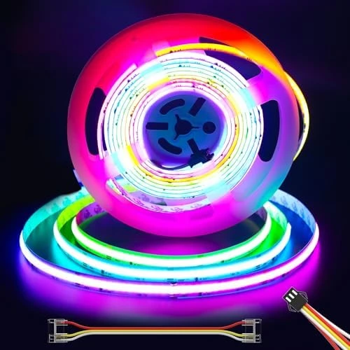 RGB Smart IC COB LED Strip Light 18ft — LED Strip Lights, Gingsow